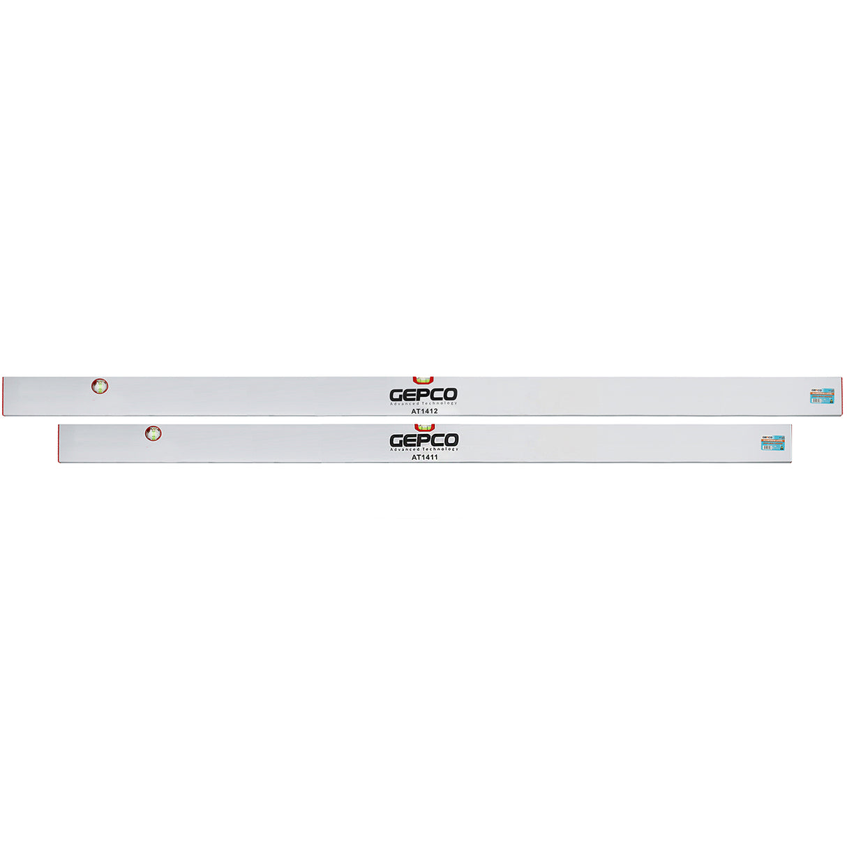 GEPCO Riga da Muratore 2pz 180-200 cm Alu Putzlatte - 2 Livelle a Bolla