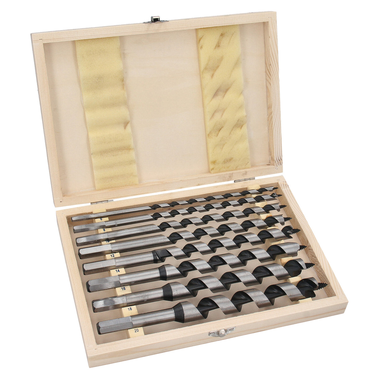 Set di 8 punte per trapano a coclea da 230 mm - punte per legno per travi