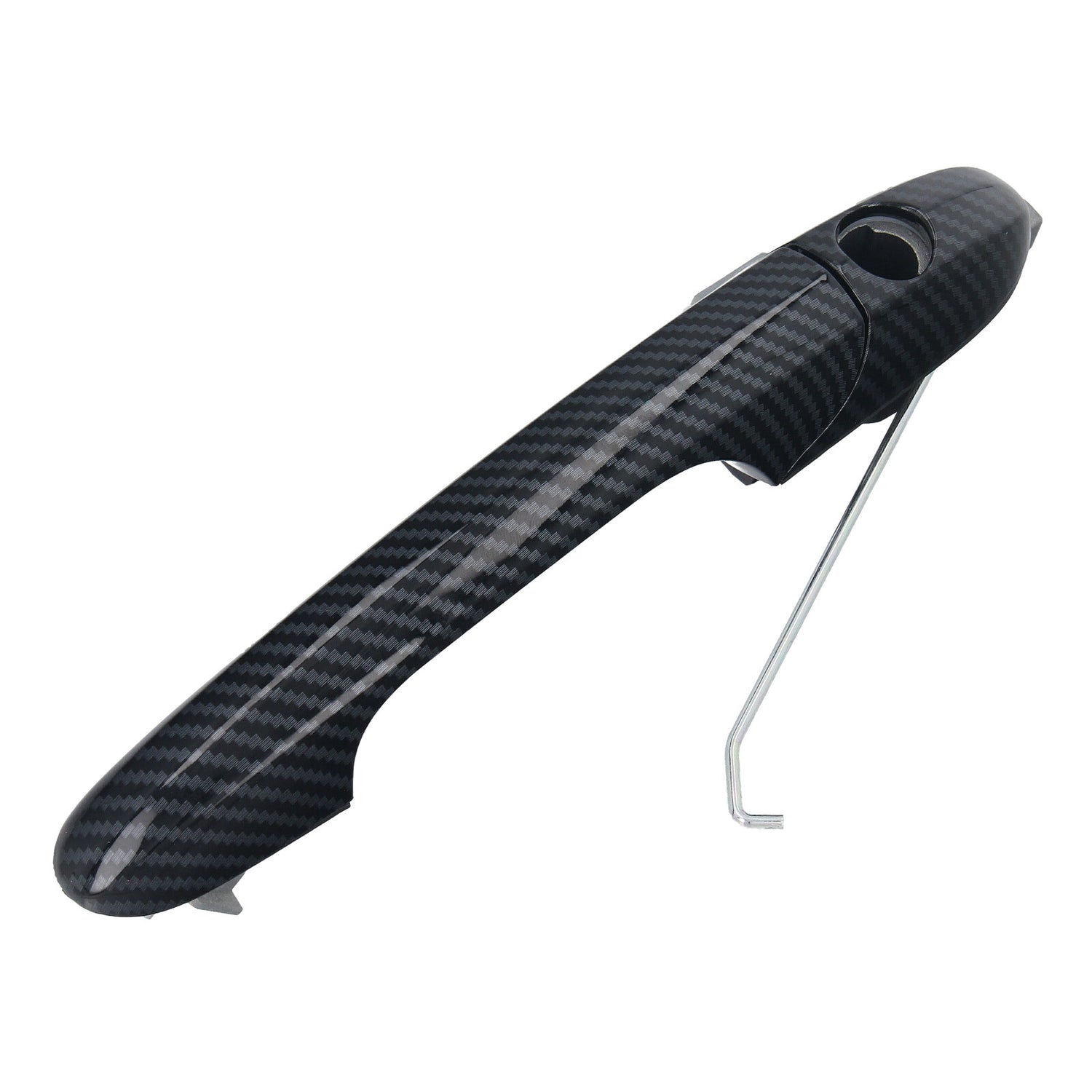 Maniglia esterna porta lato guida anteriore sinistra per Fiat 500 500C 312 dal 2007 carbonio
