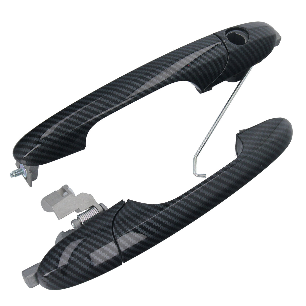 Maniglia esterna porta anteriore sinistra e destra GEPCO per Fiat 500 500C 312 dal 2007 in carbonio
