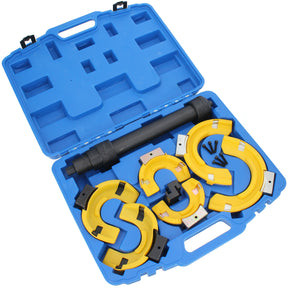 Compressore speciale per molle McPherson set 14 pezzi KFZ PROFI TUNNING Set di sospensioni universali Mc Pherson con copertura di sicurezza