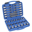 Set di inserti per punte GEPCO da 26 pezzi, attacco quadro interno da 1/2", multi-dente per XZN M5-M16