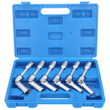 Zestaw kluczy nasadowych do świec żarowych z przegubem 8-16 mm 6 sztuk