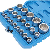 Zestaw kluczy nasadowych Spline 1/2" 21 elementów