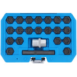 22tlg Automotive Felgenschloss Radschrauben Radbolzen Knacker Werkzeug für Audi