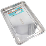 Vaschetta di raccolta in acciaio inox per sauna giardino e barbecue 40 x 60 cm