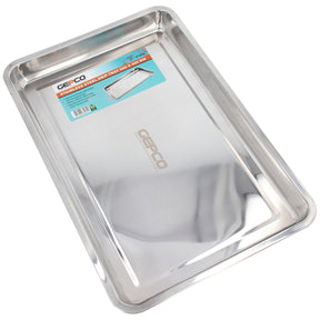Vaschetta di raccolta in acciaio inox per sauna giardino e barbecue 40 x 60 cm