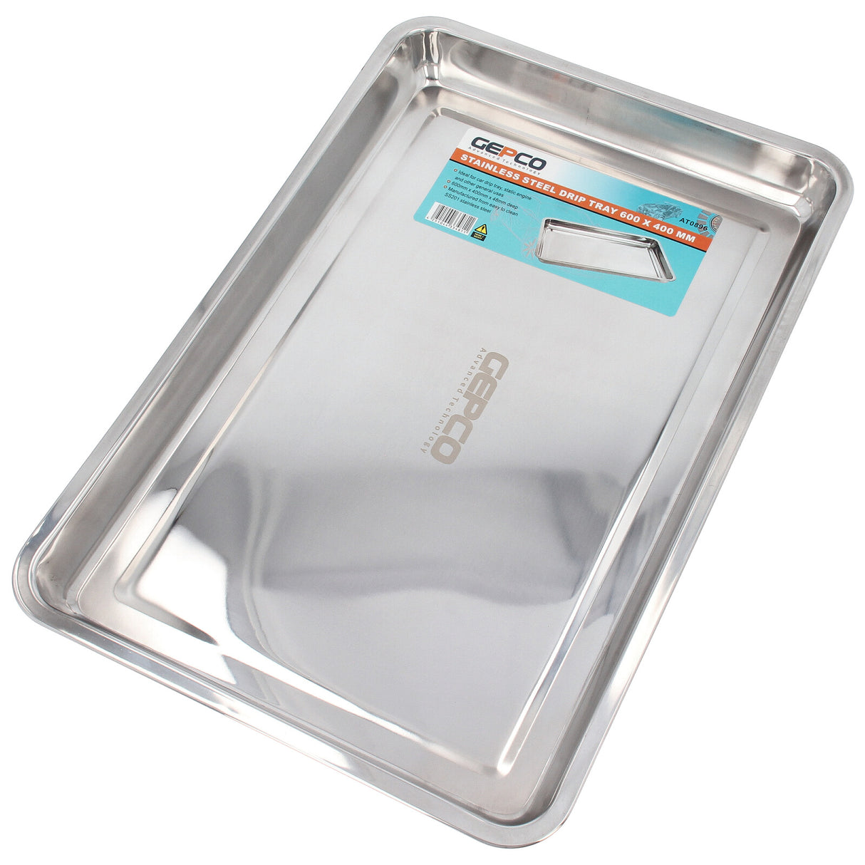GEPCO miska zbierająca do sauny ze stali nierdzewnej 40x60 cm
