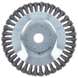 2x profesjonalne szczotki do usuwania chwastów z fug dla kos spalinowych, miękka i spleciona 25,4x200 mm