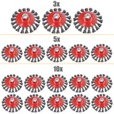 3/5/10-tlg DRAHTBÜRSTE KEGELBÜRSTE M14 GEZOPFT WINKELSCHLEIFER ZOPFBÜRSTE 115mm