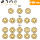 Disco abrasivo diamantato professionale Turbo Disco abrasivo Tazza Mola per massetto in cemento Ø 100mm