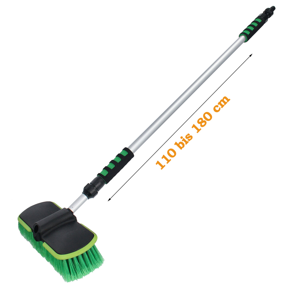 Spazzola per autolavaggio Spazzola telescopica per lavaggio auto 110 – 180cm con flusso d'acqua Veicolo Camion Auto