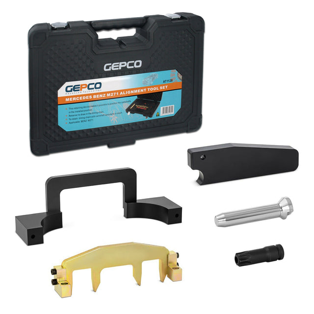 Set di strumenti per la fasatura del motore Mercedes M271 (AT1128) | Strumento professionale per catena di distribuzione e albero a camme per W203, W204, W211