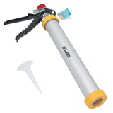 Pistolet do silikonu 300/600 ml z aluminiową prasą do kartuszy z dyszą