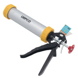 Pistolet do silikonu 300/600 ml z aluminiową prasą do kartuszy z dyszą