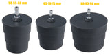 Adattatore di prova con dimensioni 50-55-60 / 65-70-75 / 80-85-90 mm Tester aria di aspirazione turbo