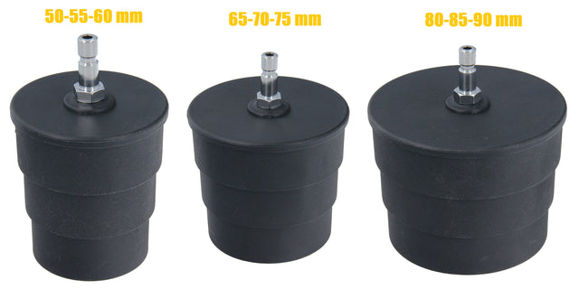 Adattatore di prova con dimensioni 50-55-60 / 65-70-75 / 80-85-90 mm Tester aria di aspirazione turbo
