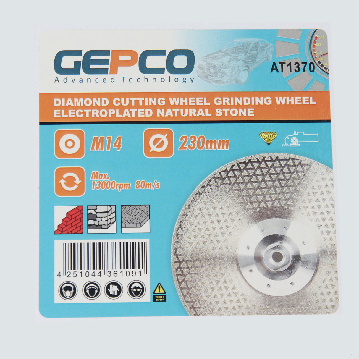 Profi Diamanttrennscheibe Diamantscheibe 230 mm M14 für Naturstein Beton 3/5/10