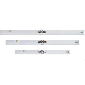 GEPCO Riga da Muratore 3pz Set Set 120-150-180 cm Alu - 2 Livelle a Bolla