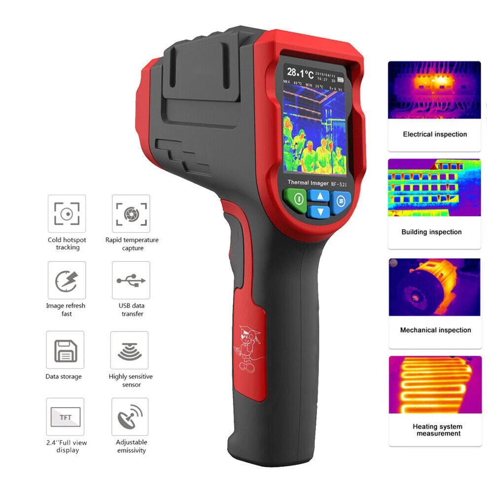 Kamera termowizyjna od -20 do 400 °c 320x240 2,4" tft lcd