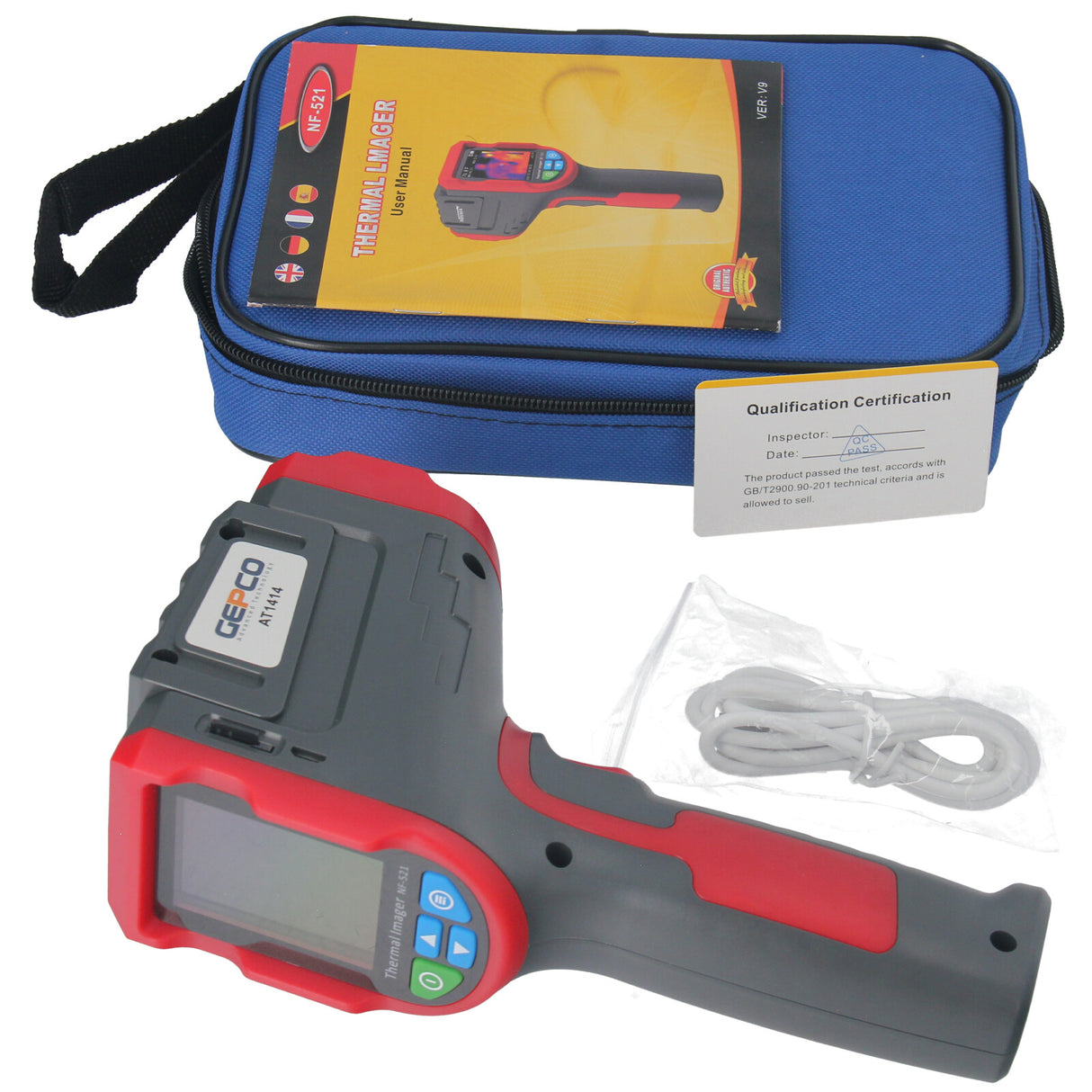 Kamera termowizyjna od -20 do 400 °c 320x240 2,4" tft lcd