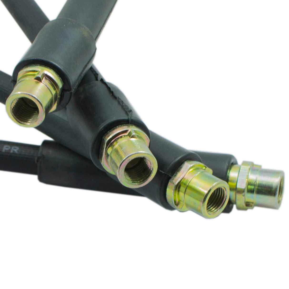 4 x BREMSSCHLAUCH BREMSSCHLÄUCHE KOMPLETT-SATZ VORNE VORDERACHSE LINKS + RECHTS