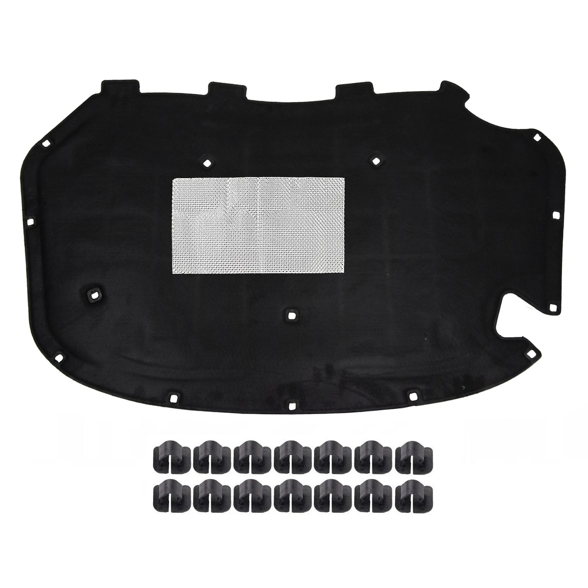 Spugna Insonorizzante Vano Motore Cofano con clips per SKODA SUPERB II 2008-2015